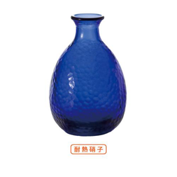日本津輕 藍色耐熱清酒壺 260cc
