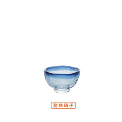 日本津輕 藍色 耐熱清酒杯